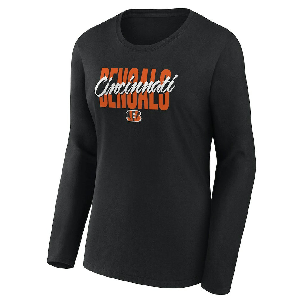 Cincinnati Bengals Logo Athletic Women's Grip Long Sleeve T-Shirt | NFL Near me