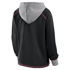 Atlanta Falcons Logo Athletic Women's Boom Fleece Pullover V-Neck Hoodie | NFL Discount