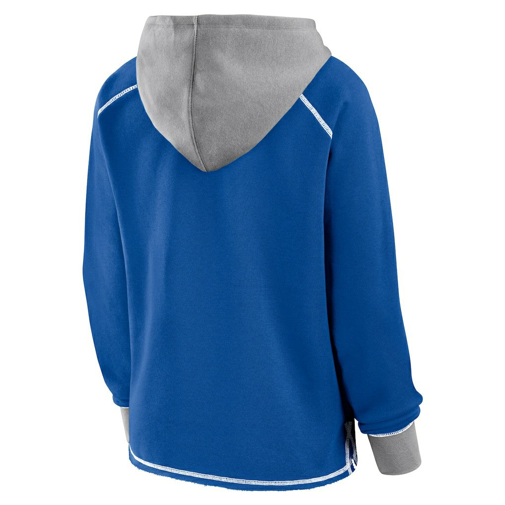 Indianapolis Colts Logo Athletic Women's Boom Fleece Pullover V-Neck Hoodie | NFL On sale