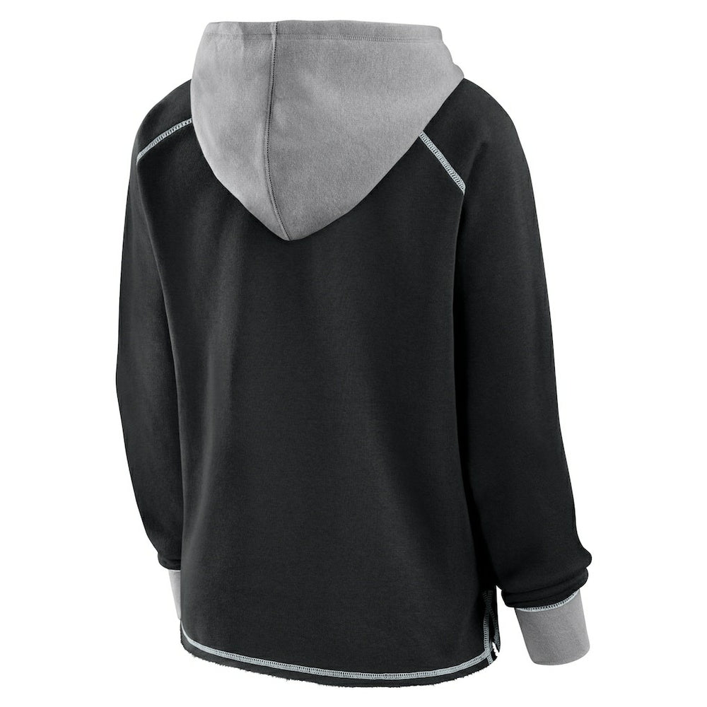 Las Vegas Raiders Logo Athletic Women's Boom Fleece Pullover V-Neck Hoodie | NFL Online