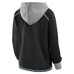 Las Vegas Raiders Logo Athletic Women's Boom Fleece Pullover V-Neck Hoodie | NFL Online