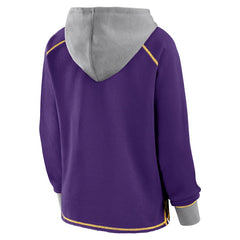 Minnesota Vikings Logo Athletic Women's Boom Fleece Pullover V-Neck Hoodie | NFL Near me