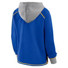 Los Angeles Rams Logo Athletic Women's Boom Fleece Pullover V-Neck Hoodie | NFL Near me