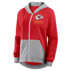Kansas City Chiefs Logo Athletic Women's Hit It French Terry Full-Zip Hoodie | NFL US