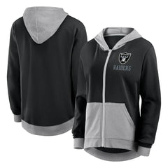 Las Vegas Raiders Logo Athletic Women's Hit It French Terry Full-Zip Hoodie | NFL US