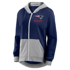 New England Patriots Logo Athletic Women's Hit It French Terry Full-Zip Hoodie | NFL On sale