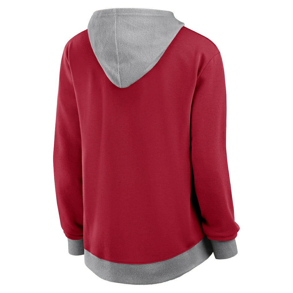 San Francisco 49ers Logo Athletic Women's Hit It French Terry Full-Zip Hoodie | NFL Online