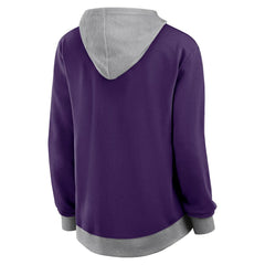 Baltimore Ravens Logo Athletic Women's Hit It French Terry Full-Zip Hoodie | NFL Hot