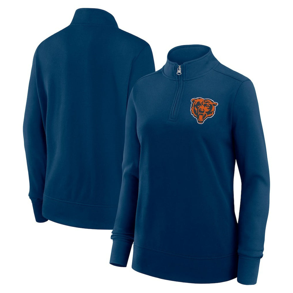 Chicago Bears Logo Athletic Women's Velocity Quarter-Zip Jacket | NFL Sale
