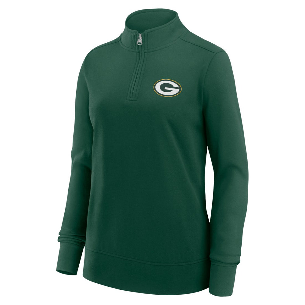 Green Bay Packers Logo Athletic Women's Velocity Quarter-Zip Jacket | NFL Online