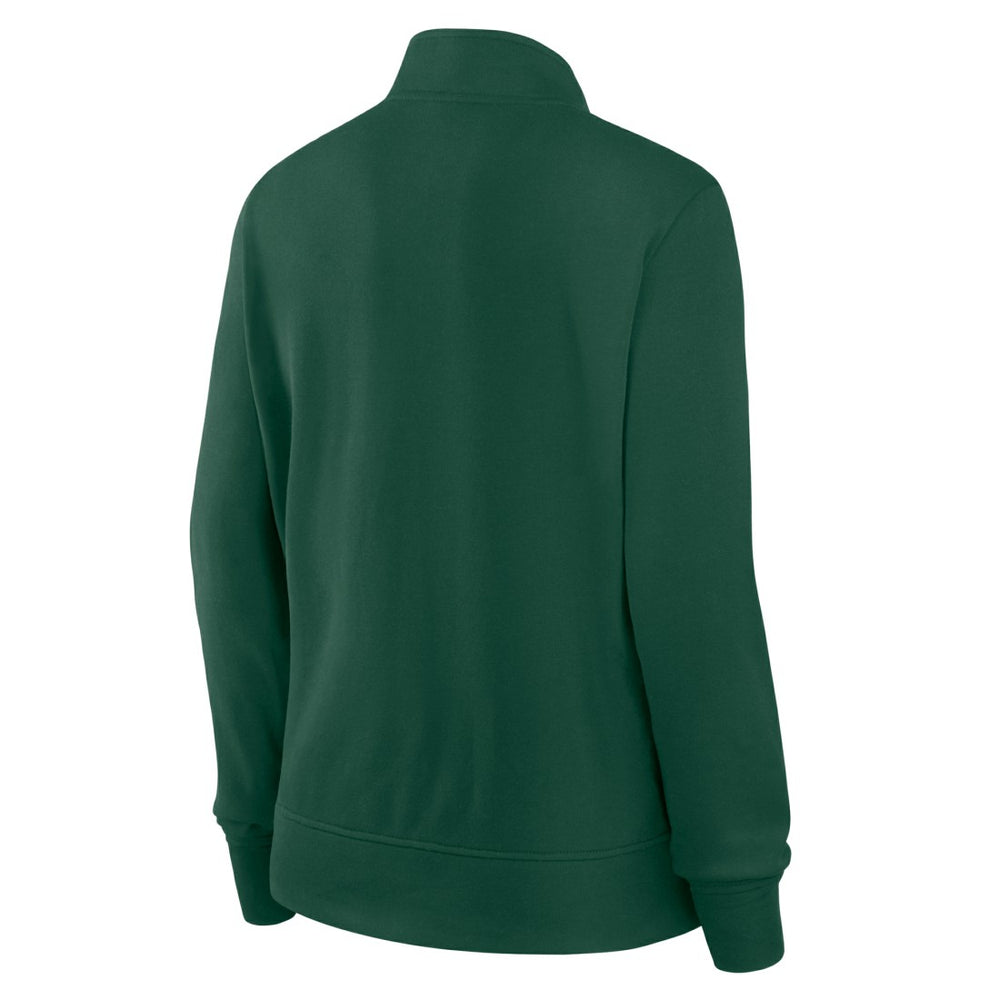 Green Bay Packers Logo Athletic Women's Velocity Quarter-Zip Jacket | NFL Online