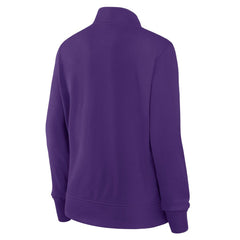 Minnesota Vikings Logo Athletic Women's Velocity Quarter-Zip Jacket | NFL Outlet