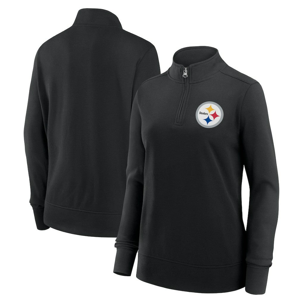 Pittsburgh Steelers Logo Athletic Women's Velocity Quarter-Zip Jacket | NFL Sale