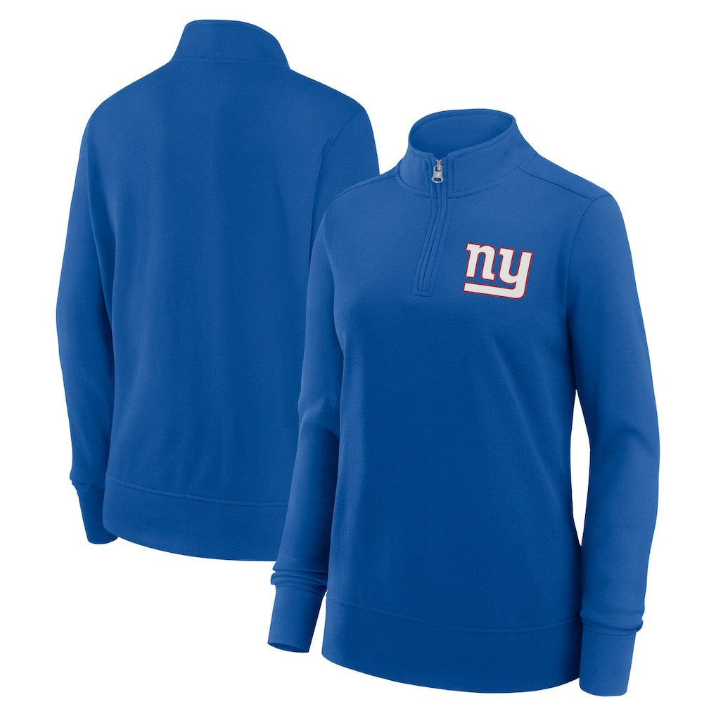 New York Giants Logo Athletic Women's Velocity Quarter-Zip Jacket | NFL US