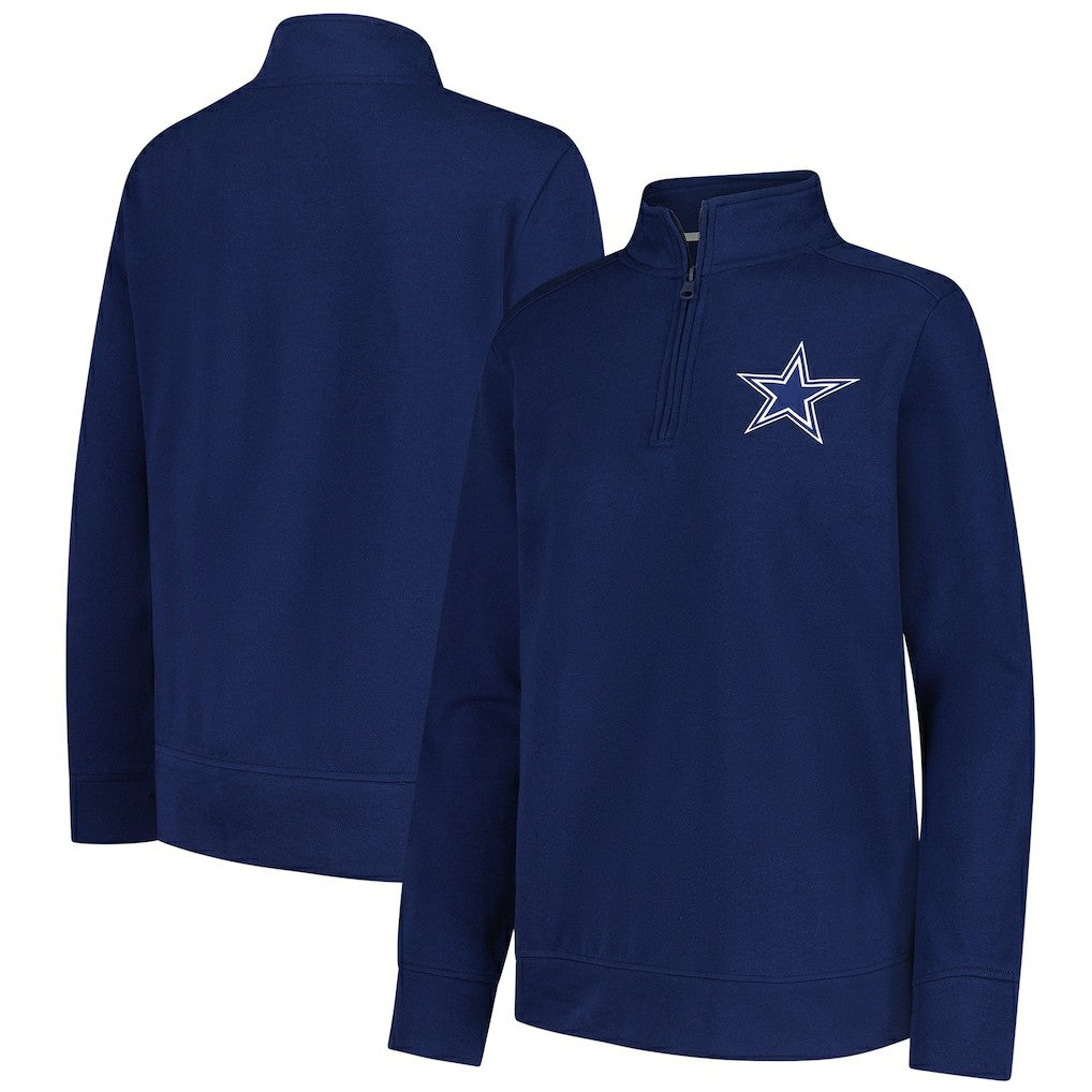 Dallas Cowboys Logo Athletic Women's Velocity Quarter-Zip Jacket | NFL US