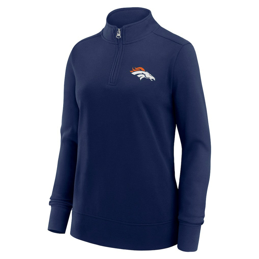 Denver Broncos Logo Athletic Women's Velocity Quarter-Zip Jacket | NFL Discount