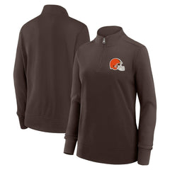 Cleveland Browns Logo Athletic Women's Velocity Quarter-Zip Jacket | NFL Near me