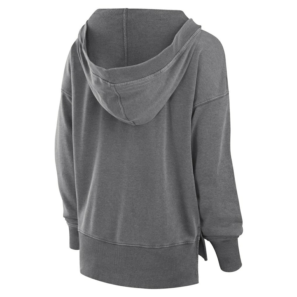 Jacksonville Jaguars Women's Initiative Snow Wash French Terry V-Neck Pullover Hoodie | NFL On sale