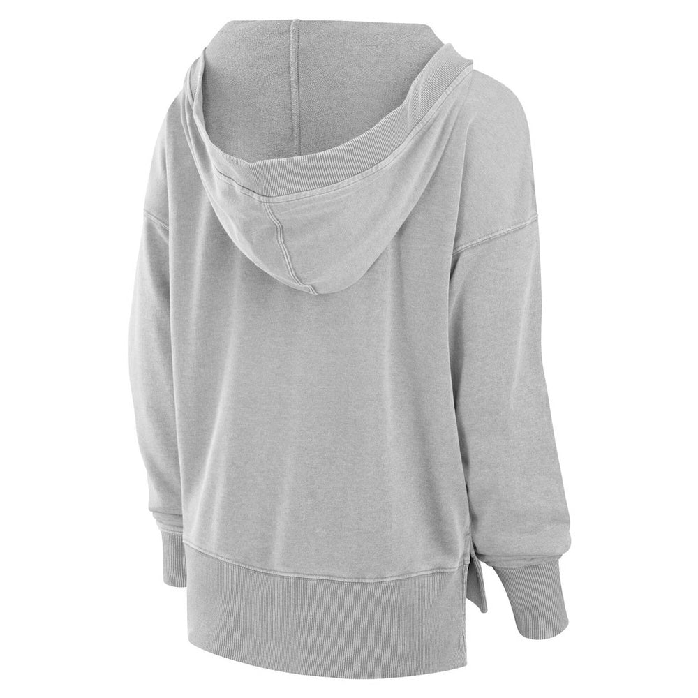 Miami Dolphins Women's Initiative Snow Wash French Terry V-Neck Pullover Hoodie | NFL Sale