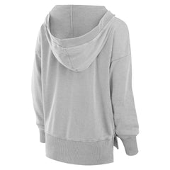 Miami Dolphins Women's Initiative Snow Wash French Terry V-Neck Pullover Hoodie | NFL Sale