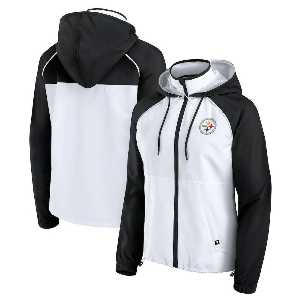 Pittsburgh Steelers Women's Full-Zip Anorak Hoodie Jacket | NFL Discount