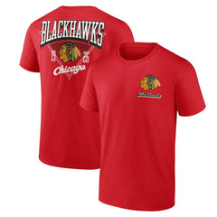 Chicago Blackhawks Logo Athletic Never Over T-Shirt -  NHL T-shirts