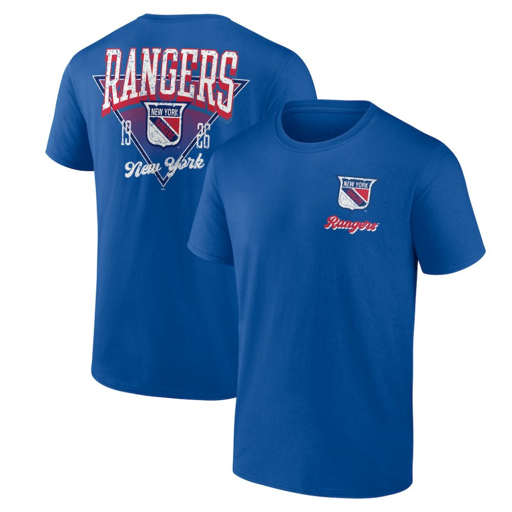 New York Rangers Logo Athletic Never Over T-Shirt -  NHL T-shirts