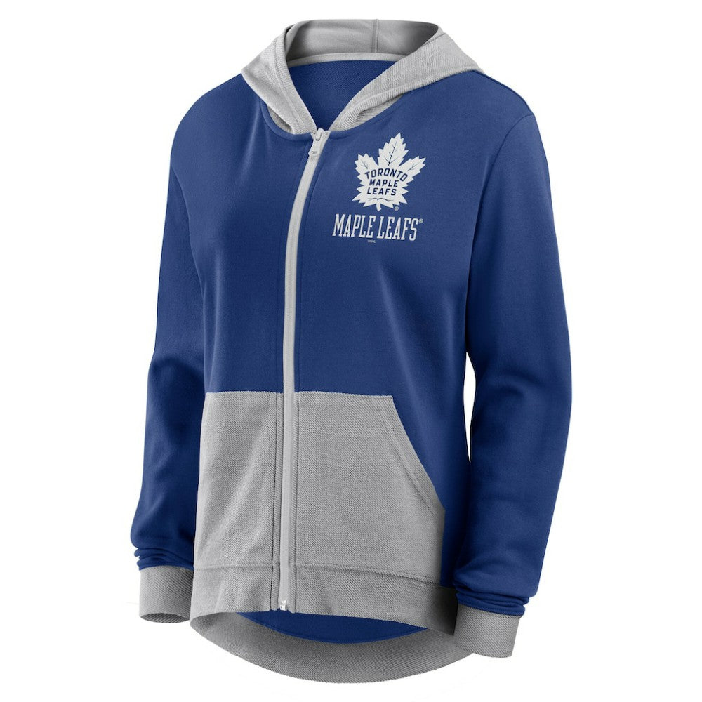 Toronto Maple Leafs Logo Athletic Women's Hit It French Terry Full-Zip Hoodie -  NHL Hoodies