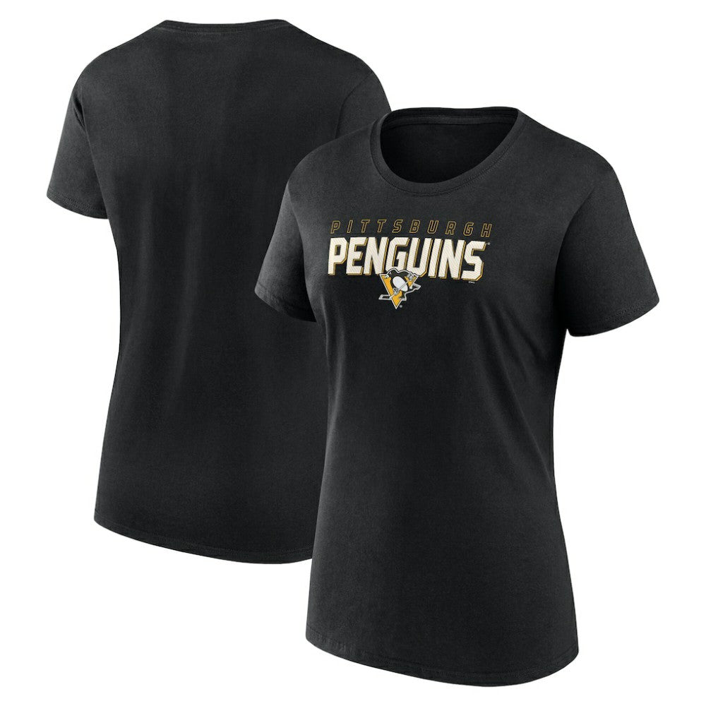 Pittsburgh Penguins Logo Athletic Women's Launch Scoop Neck T-Shirt -  NHL T-shirts