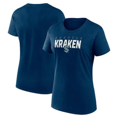 Seattle Kraken Logo Athletic Women's Launch Scoop Neck T-Shirt -  NHL T-shirts