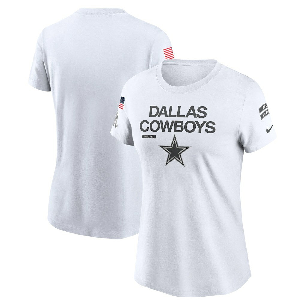 Dallas Cowboys Women's 2024 Salute To Service Legend Performance T-Shirt | NFL New