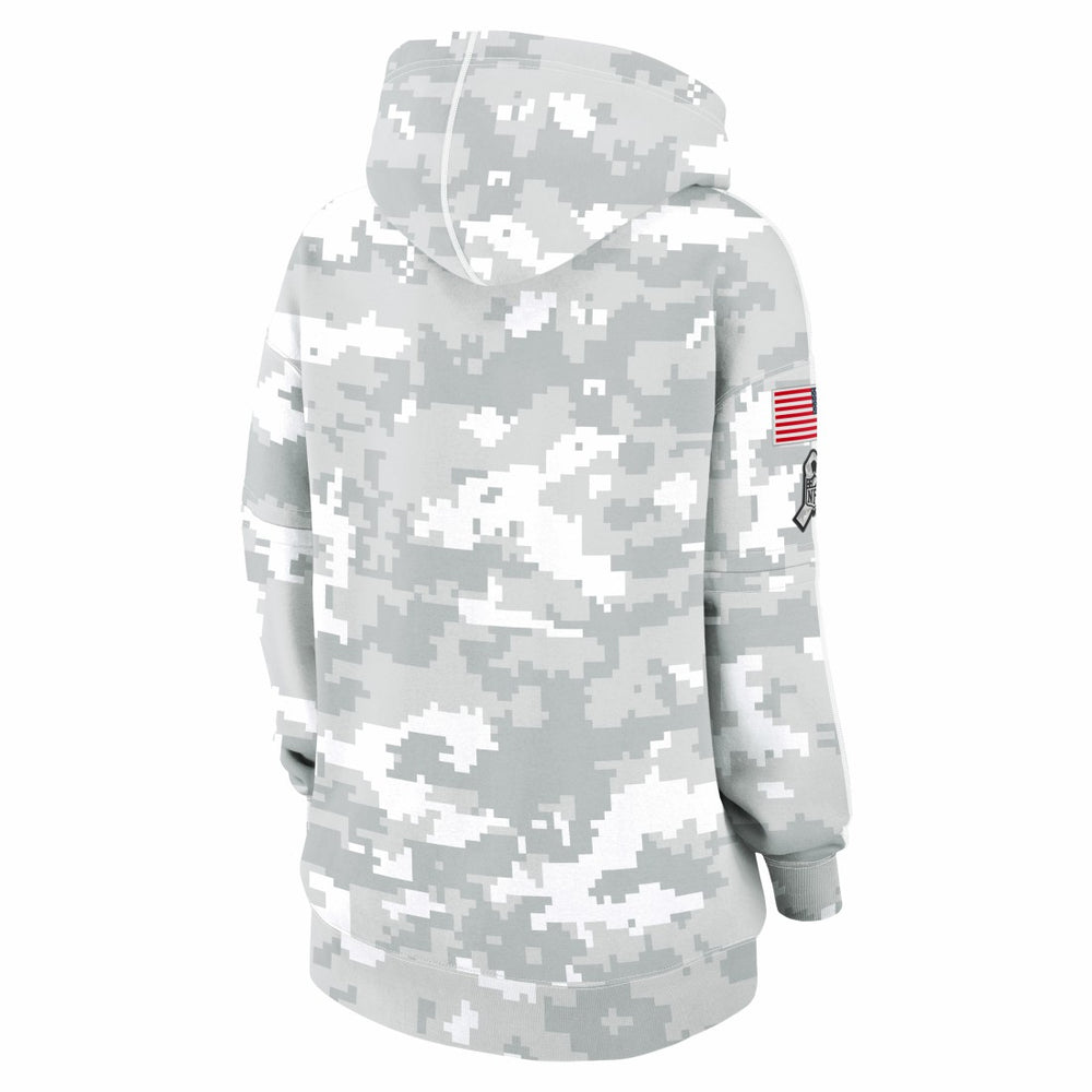 Tennessee Titans Women's 2024 Salute To Service Club Fleece Oversized Pullover Hoodie | NFL Discount