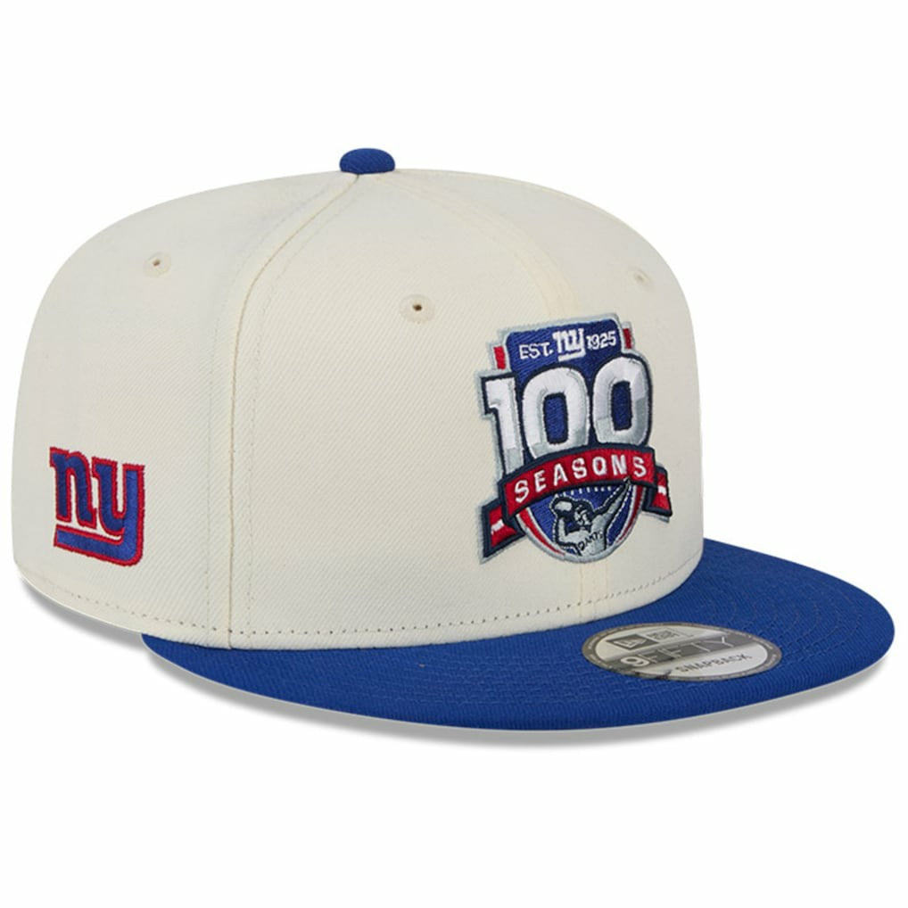 New York Giants 100th Season Two-Tone 9FIFTY Snapback Hat | NFL Outlet