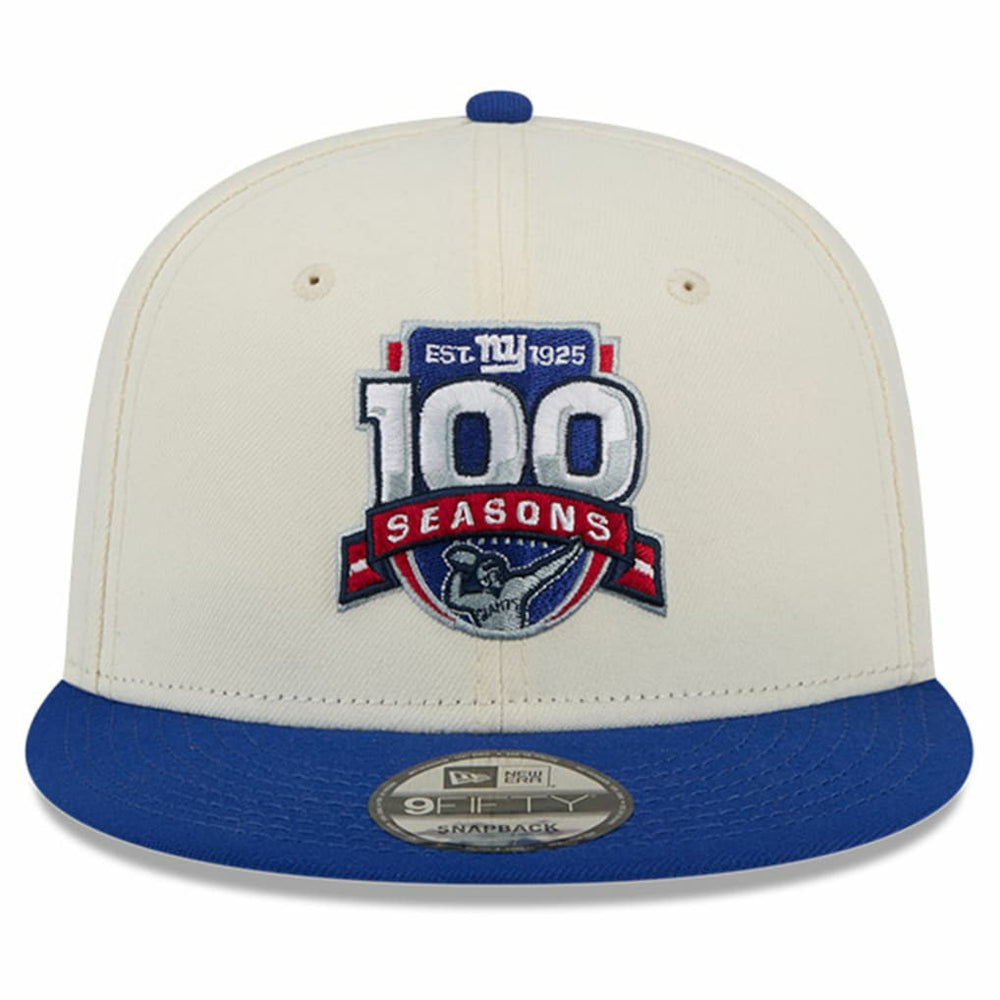 New York Giants 100th Season Two-Tone 9FIFTY Snapback Hat | NFL Outlet