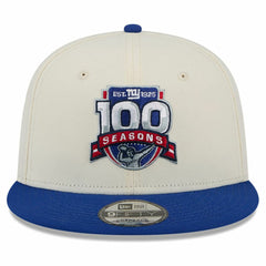 New York Giants 100th Season Two-Tone 9FIFTY Snapback Hat | NFL Outlet