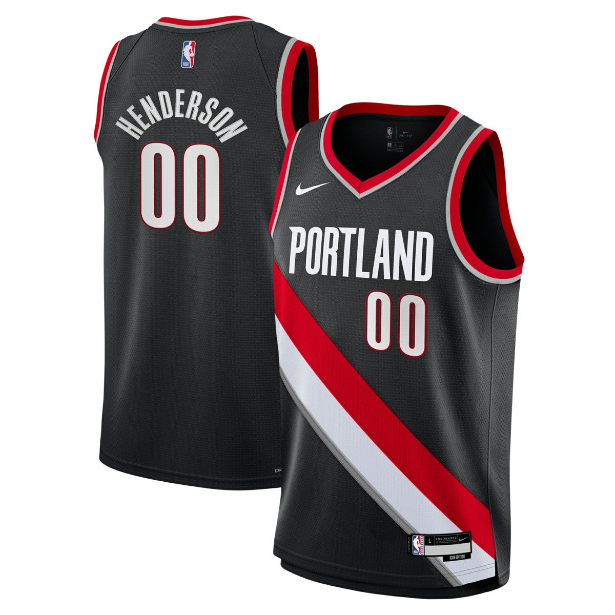 Black Scoot Henderson Portland Trail Blazers Youth Swingman Jersey | NBA