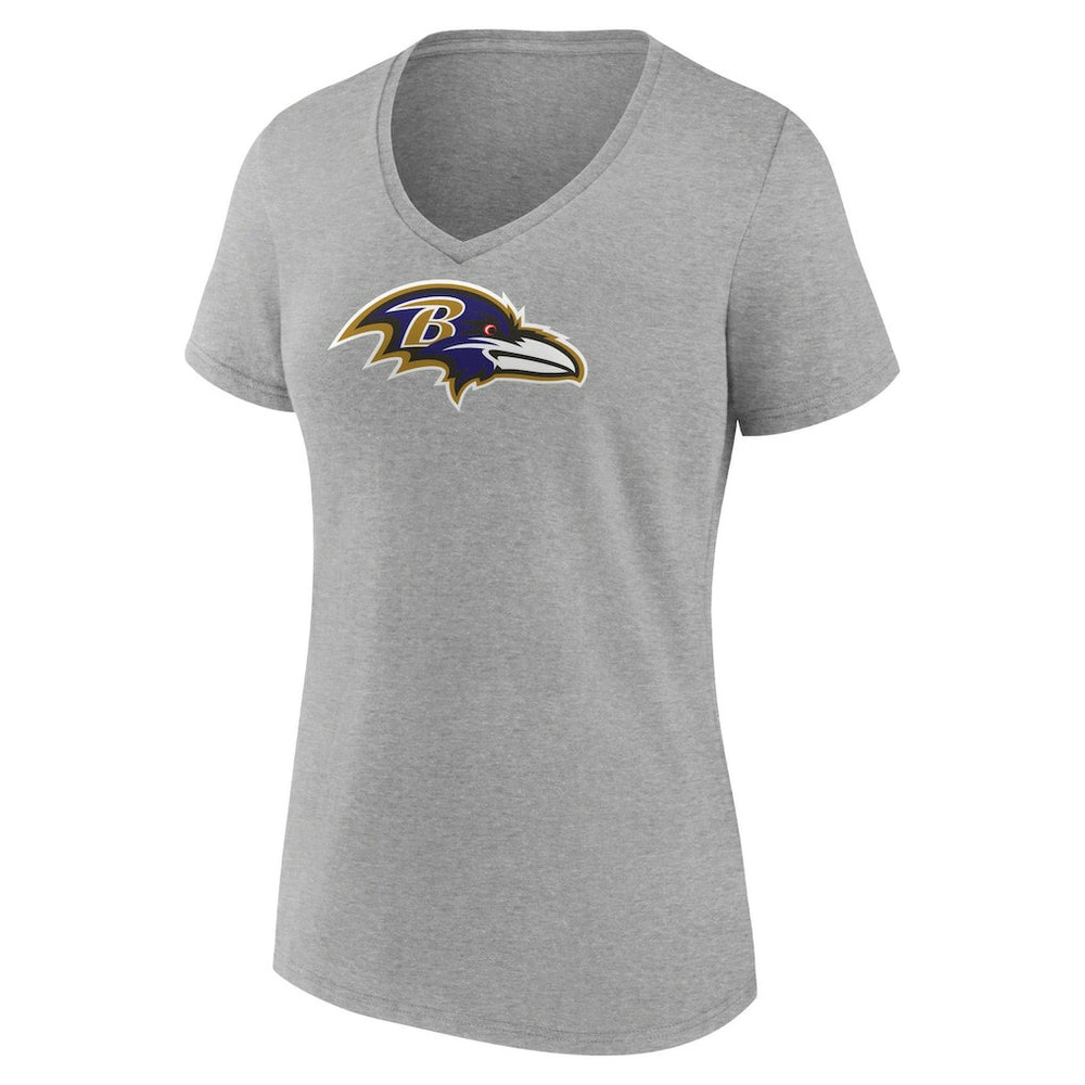 Baltimore Ravens Lamar Jackson  Women's Icon Player Name & Number V-Neck T-Shirt | NFL Near me