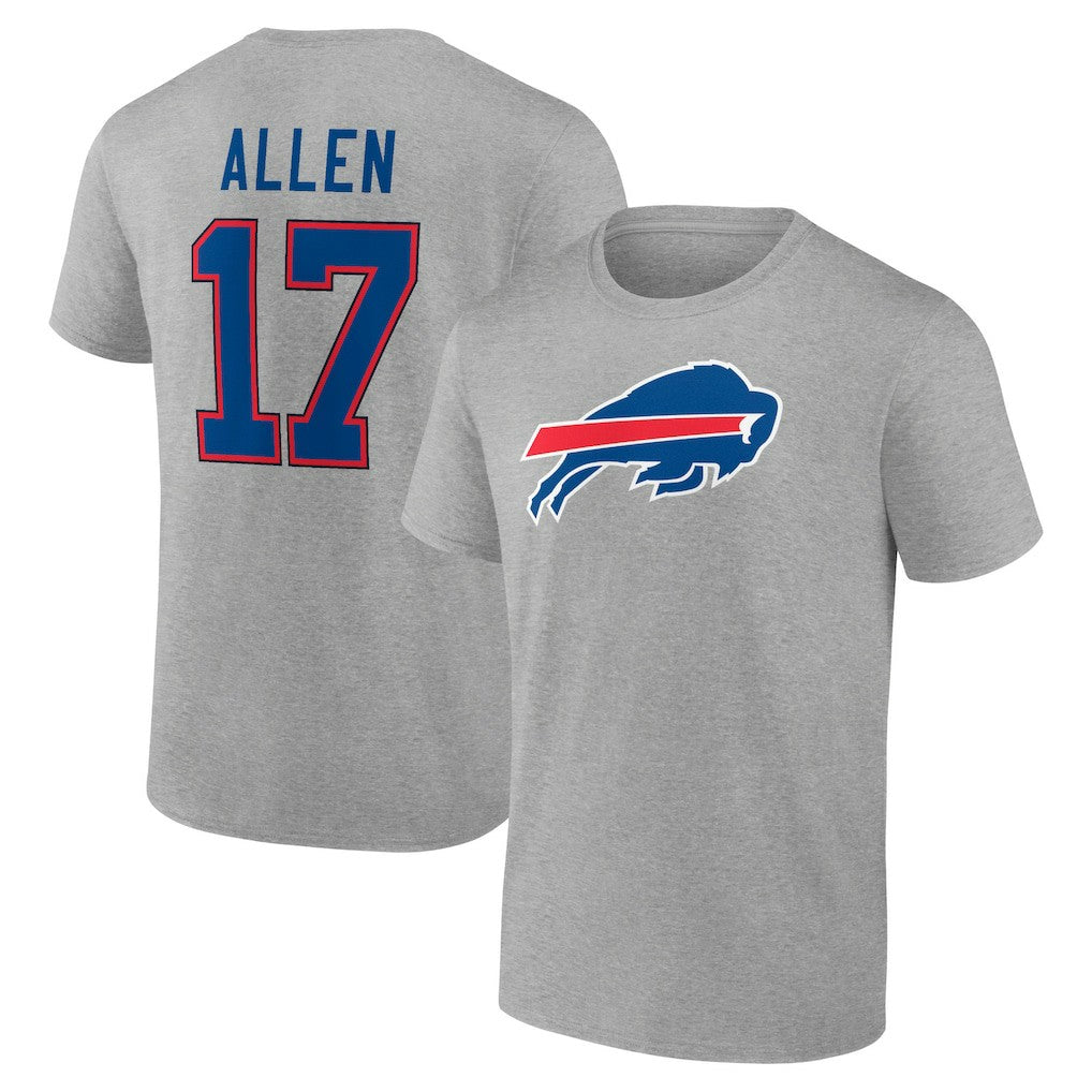 Buffalo Bills Josh Allen  Icon Player Name & Number T-Shirt | NFL US