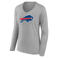 Buffalo Bills Josh Allen  Women's Icon Player Name & Number Long Sleeve V-Neck T-Shirt | NFL Near me
