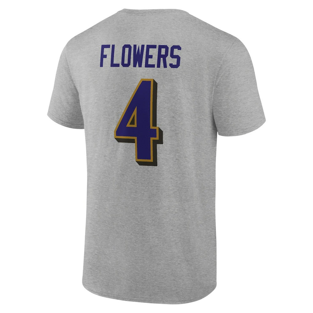 Baltimore Ravens Zay Flowers  Icon Player Name & Number T-Shirt | NFL US