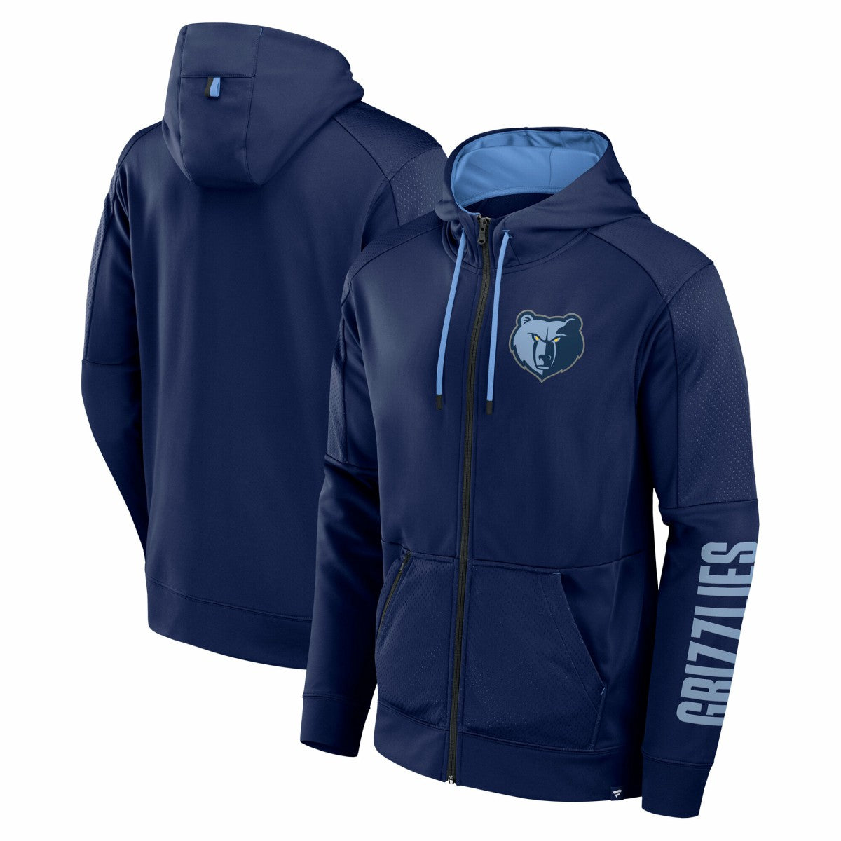 Navy Memphis Grizzlies Baller Defender Performance Full-Zip Hoodie | NBA