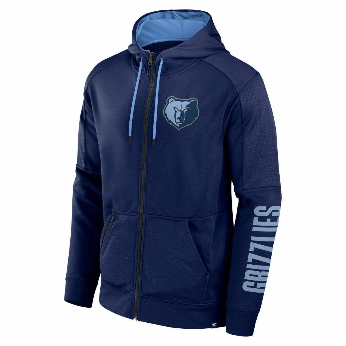Navy Memphis Grizzlies Baller Defender Performance Full-Zip Hoodie | NBA