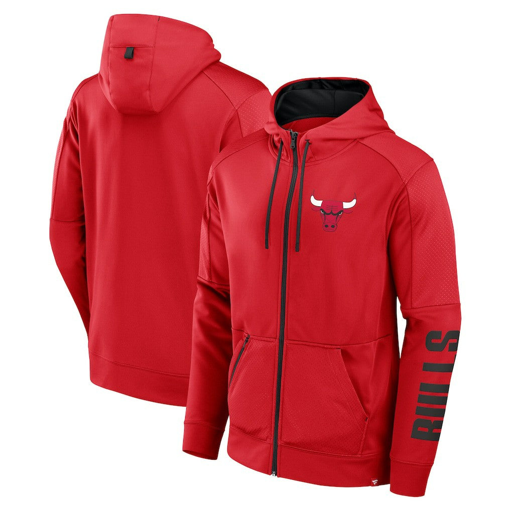 Red Chicago Bulls Baller Defender Performance Full-Zip Hoodie sale | NBA