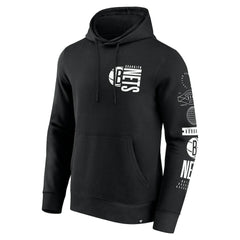 Black Brooklyn Nets Game Time Crossover Pullover Hoodie | NBA