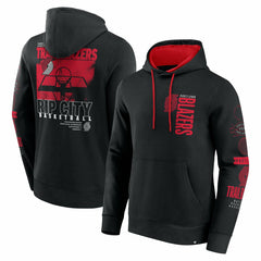 Black Portland Trail Blazers Game Time Crossover Pullover Hoodie | NBA