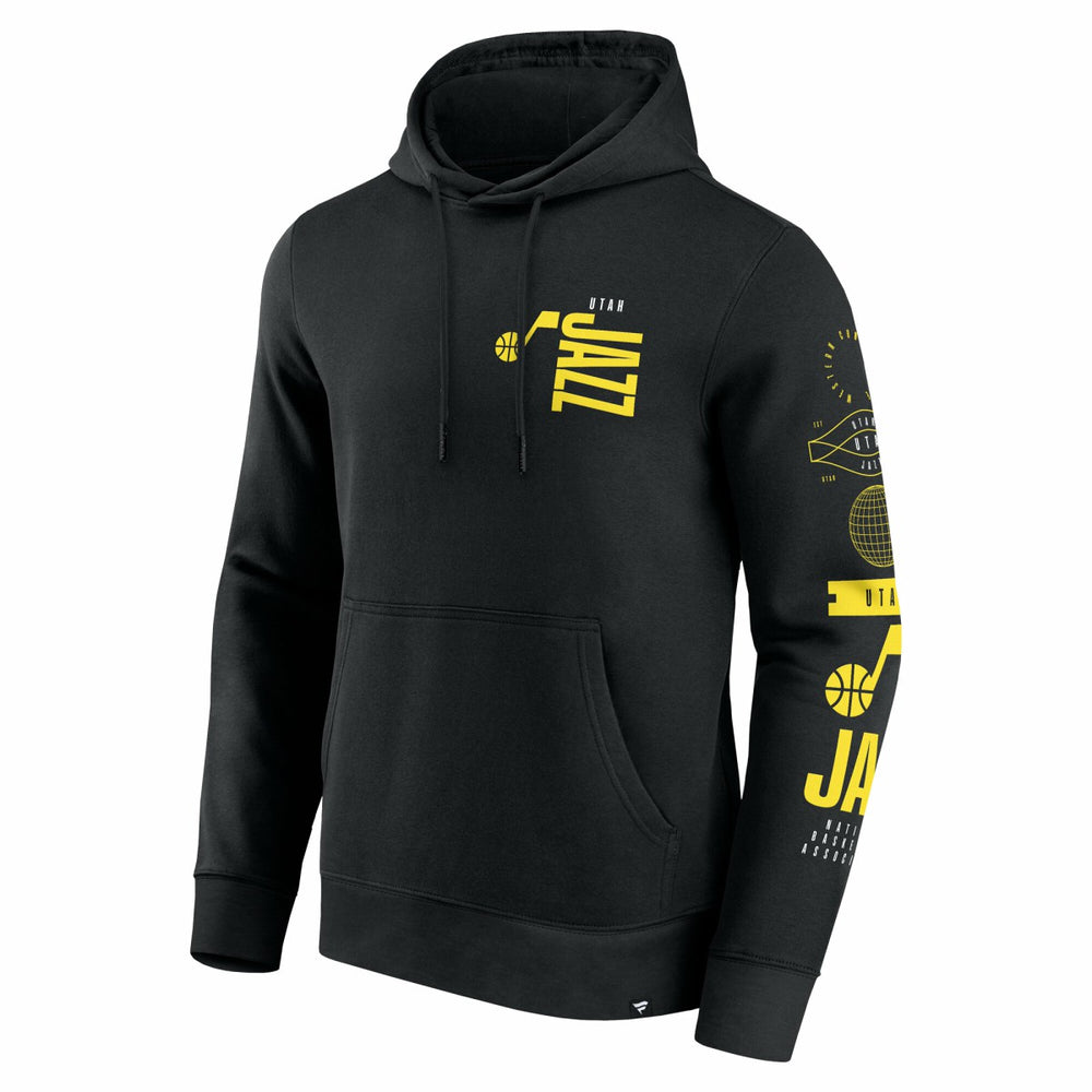 Black Utah Jazz Game Time Crossover Pullover Hoodie | NBA