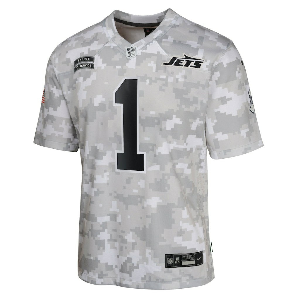 New York Jets Sauce Gardner  Youth 2024 Salute to Service Game Jersey | NFL Sale