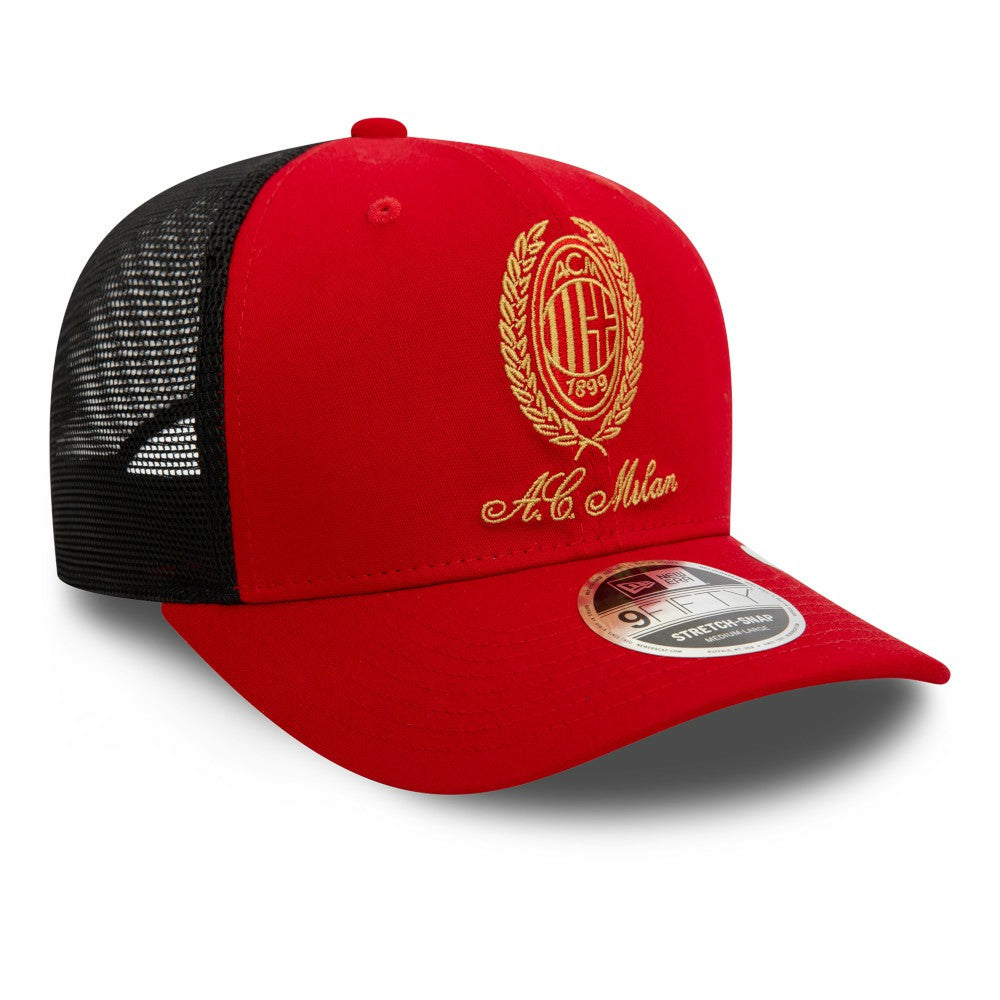 AC Milan New Era Heritage Gold Original Fit 9FIFTY Stretch-Snap Hat