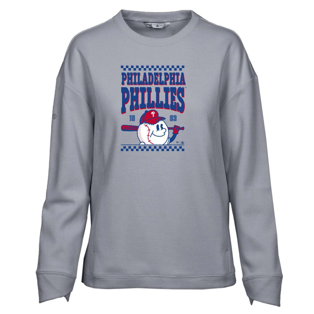 Philadelphia Phillies Levelwear Women's  Fiona Inaugural Pullover Sweatshirt - MLB Pullover