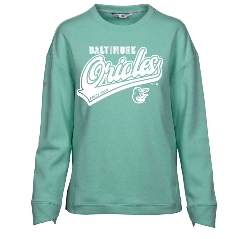 Baltimore Orioles Levelwear Women's  Fiona Sweep Pullover Sweatshirt - MLB Pullover